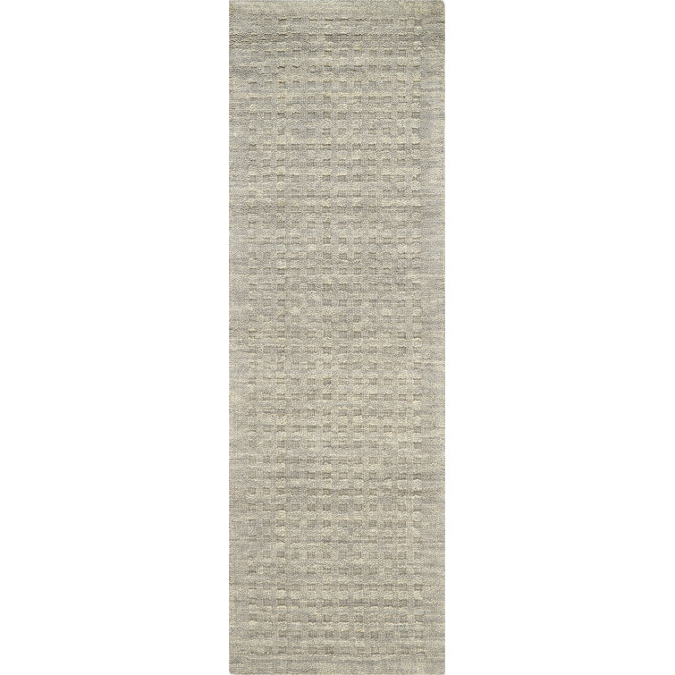 Barthelus Wool Checkered Indoor Rug