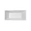 Baignoire de trempage autoportante en acrylique 58 "avec bonde et plateau en bambou Streamline-1740065317