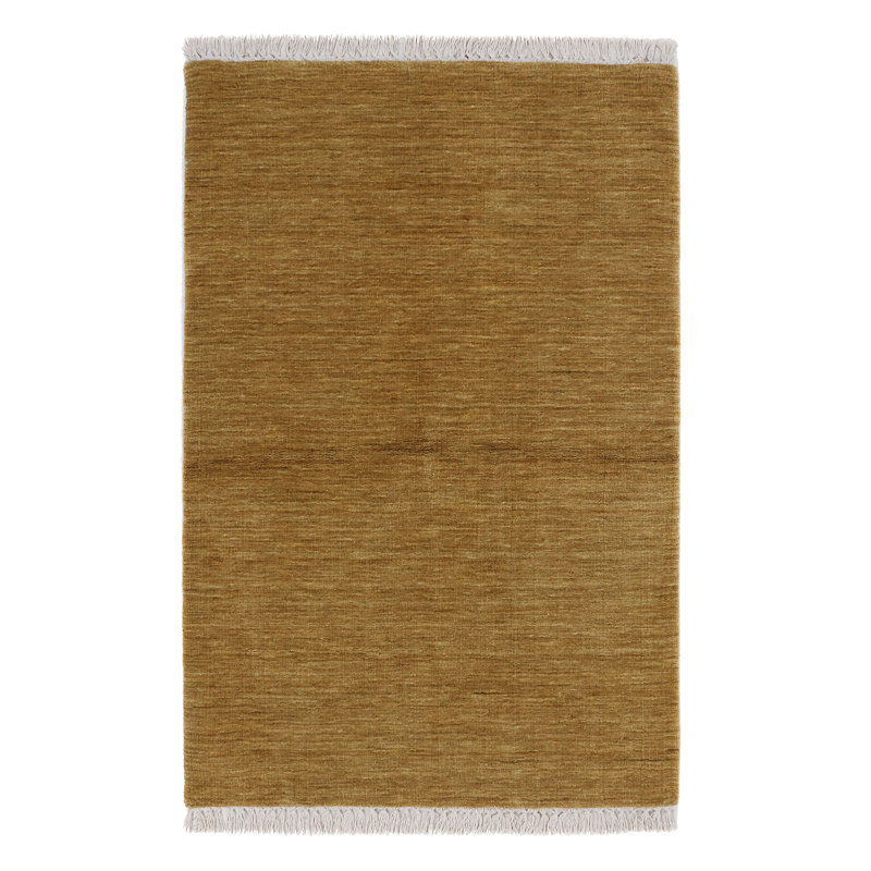 Solidago Area Rug in Brown/White, Rectangle 6' x 9'