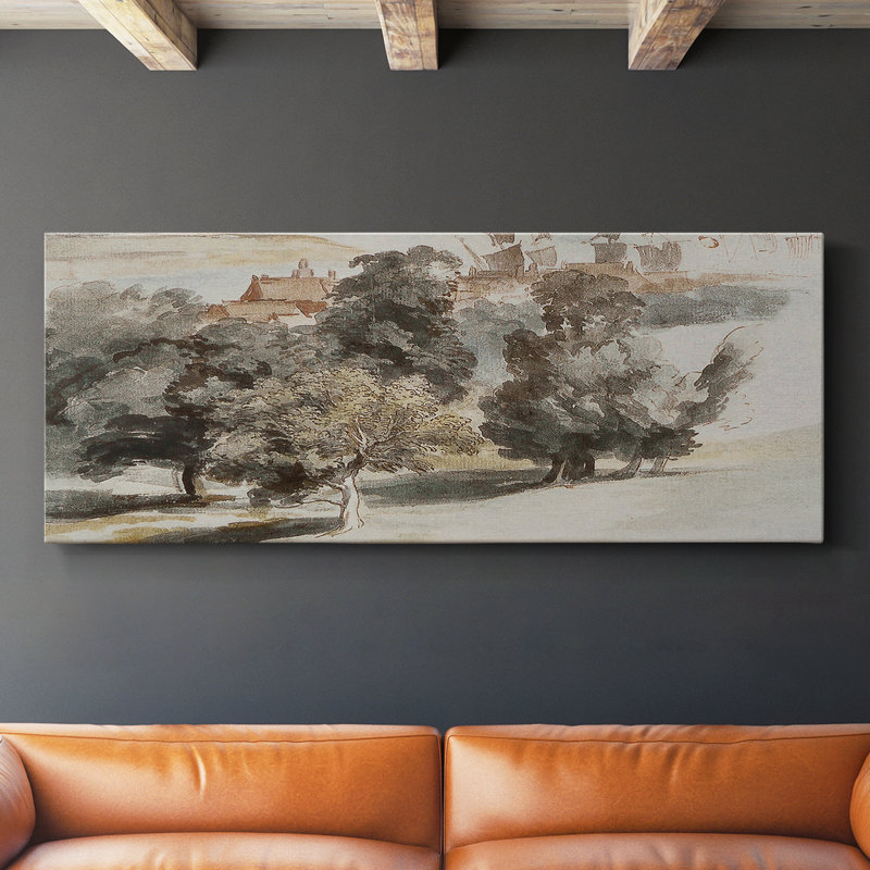 Série paysage - MCLX - Toile tendue avec châssis - Prêt à accrocher, H 16 po x l 40 po