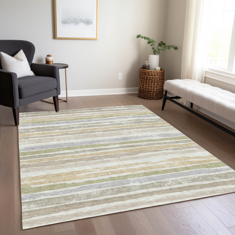 Tapis intérieur / extérieur ivoire Sylira , 9 pi x 12 pi