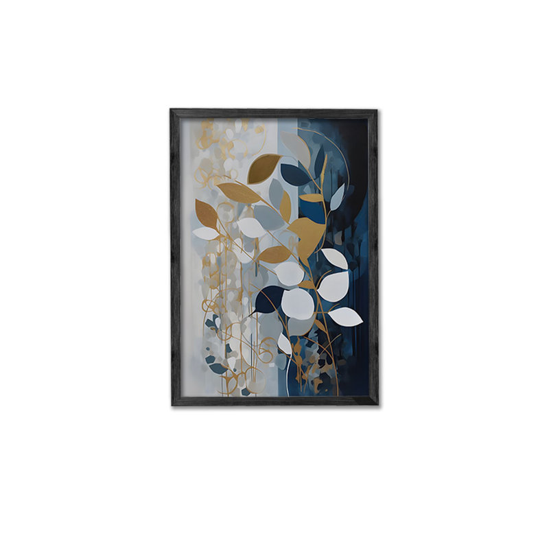 Ensemble de 3 panneaux décoratifs élégants en bois aggloméré, cadre en bois massif, 13,4 x 19,3 x 0,6 pouces | Œuvre d'art 100% MDF avec impression numérique | Parfait pour le salon, la chambre à coucher et le bureau, design élégant et moderne