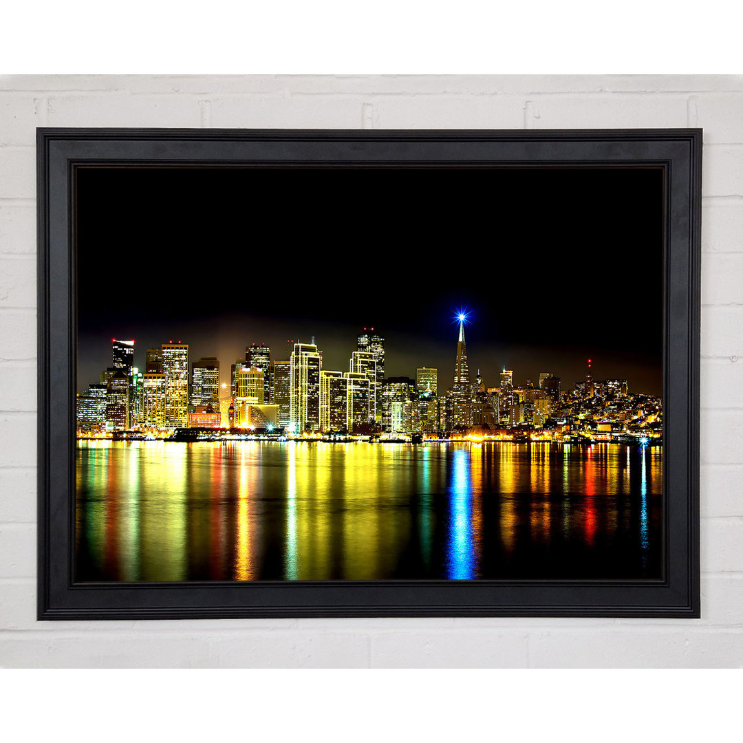 Skyline von San Francisco Gerahmter Druck