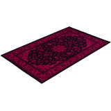 Overdyed One-of-a-Kind 3' 2" X 5' 2" Hand Knotted Area Rug