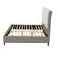 Ensemble de lit double style contemporain en similicuir rembourré avec pieds en plastique et lit plateforme-406941194