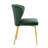 4 Piece Modern Tufted Velvet Wingback Side Chair with Metal Legs-1387794426