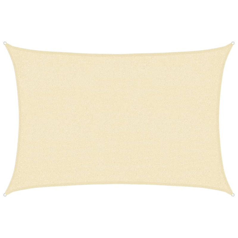 Attalus Rectangular Shade Sail, 6m x 8m, Cream