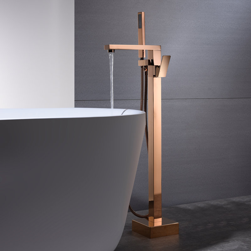 Floor Tub Spout with Diverter