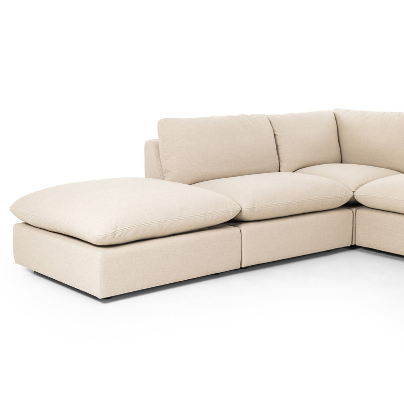Ingel Sectional, Left Hand Facing, Taupe Linen Blend