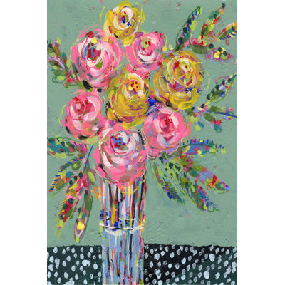 " Bright Colored Bouquet I " by Regina Moore Painting Print