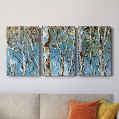 " Winter Birch " 3 - Pieces