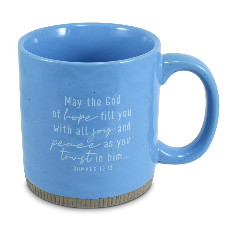 Grande tasse-mots puissants-Lt. Bleu-paix