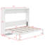 Lit escamotable peu encombrant avec motif imprimé, station de charge DEL sous le lit et USB-1684373742-1684373740