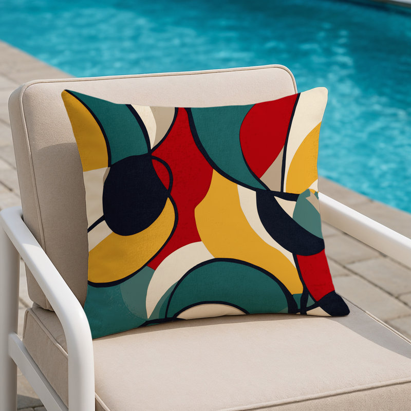 Zippy Pop Indoor And Outdoor Pillow, Square 16"