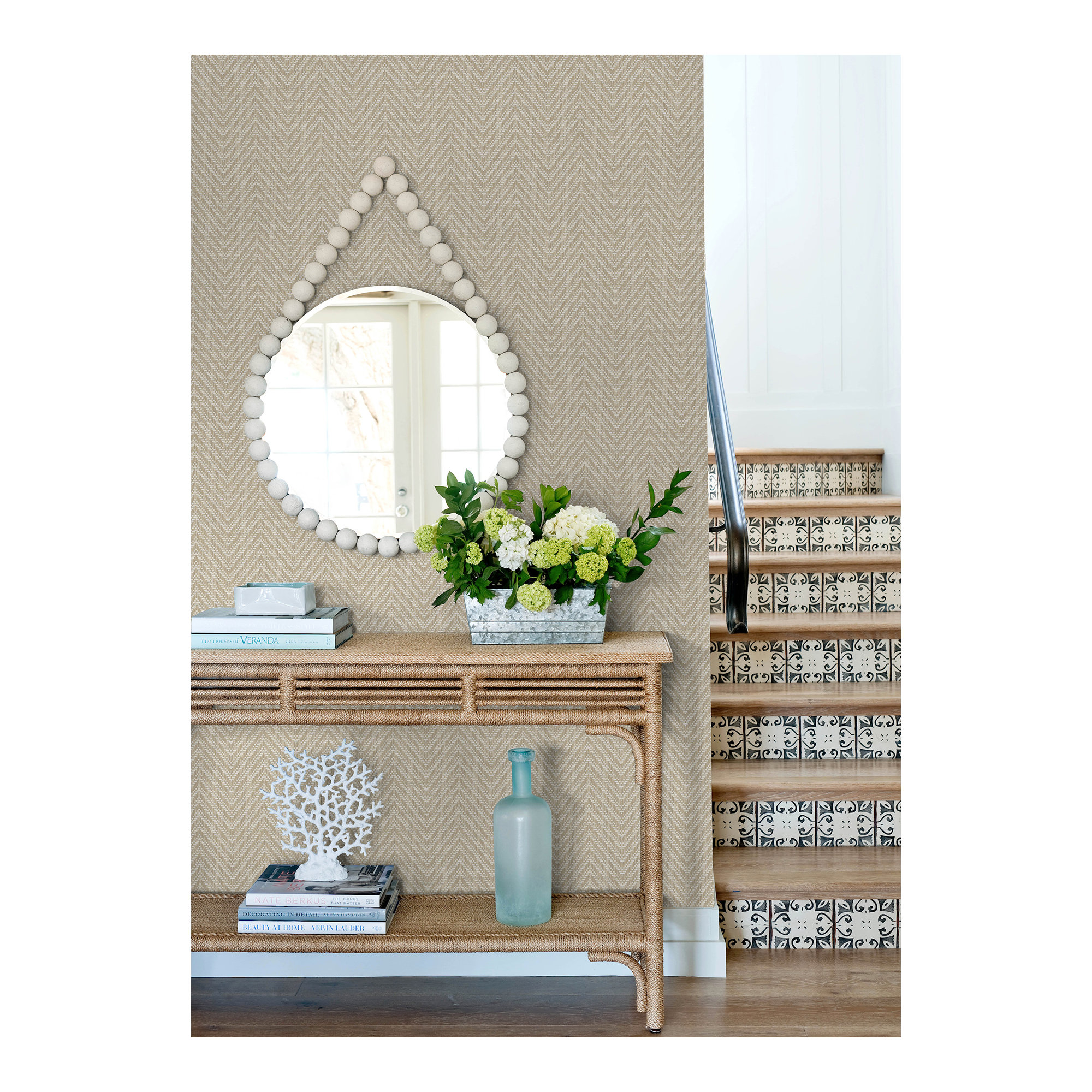 Ziggity Chevron Wallpaper, Neutral