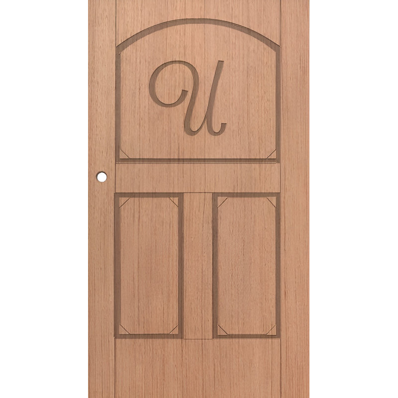 Porte standard en bois massif 80 po, 28 po x 80 po, À droite