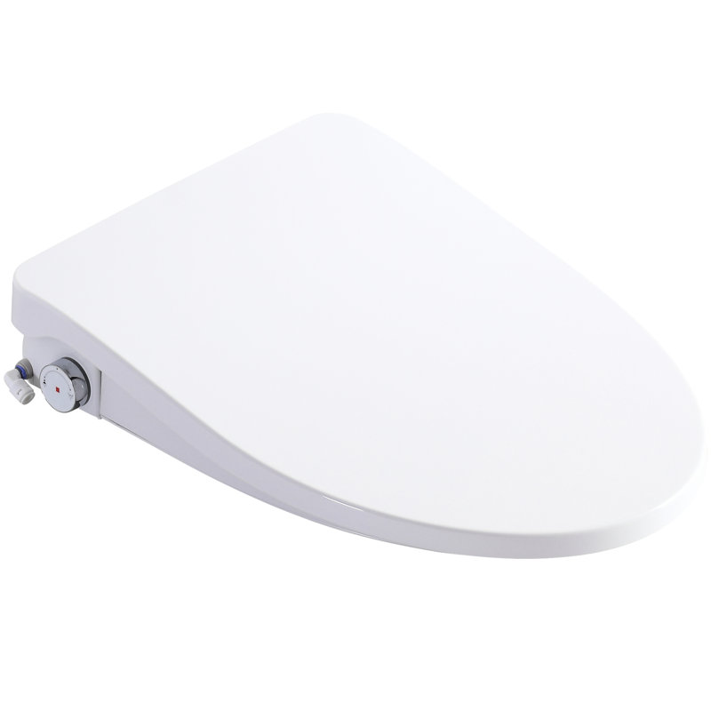 Smart Bidet Toilet Seat - Side Knob Control, Multiple Wash Modes  Female, Rear, Move, Massage , Water Temperature And Adjustment, Nozzle Self Cleaning, Digital Display Night For Bathroom