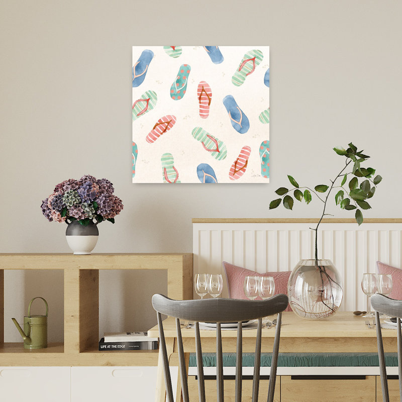 Motif côtier Summertime V, H 18 po x l 18 po