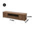 Crédence de rangement en bois massif de style classique chinois en bois massif l 77,95 po
