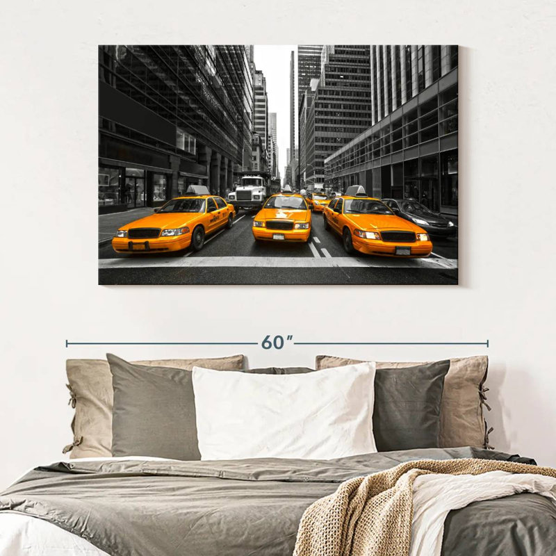 Mehar NYC Taxis, 34" H x 51" W