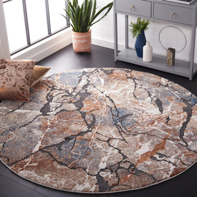 Cyrus Shag Performance Abstract Rug