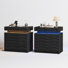 Modern Nightstand With Dimming Sensor Lights (set Of 2)