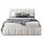 Grand lit plateforme Hilar White Boucle-1113432858
