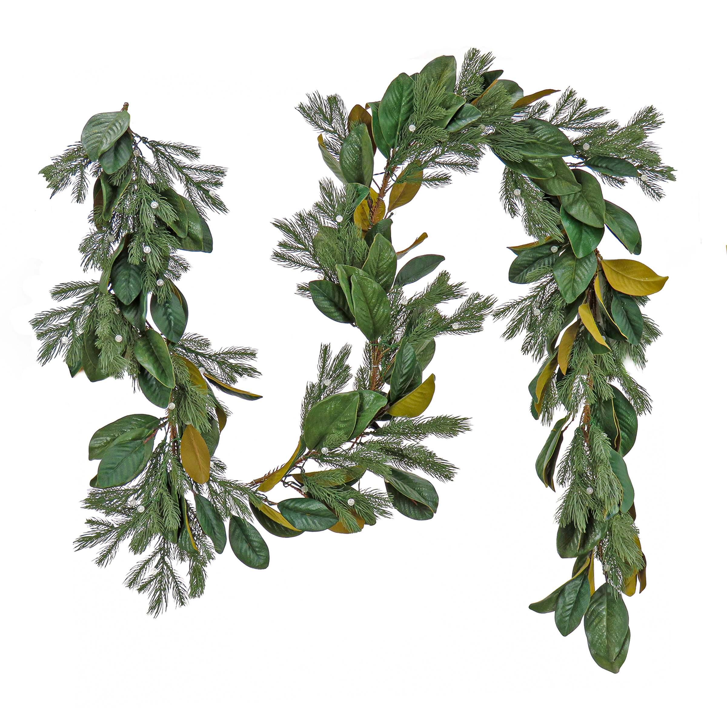 Birch Lane™ 108'' in. Lighted Faux Garland & Reviews