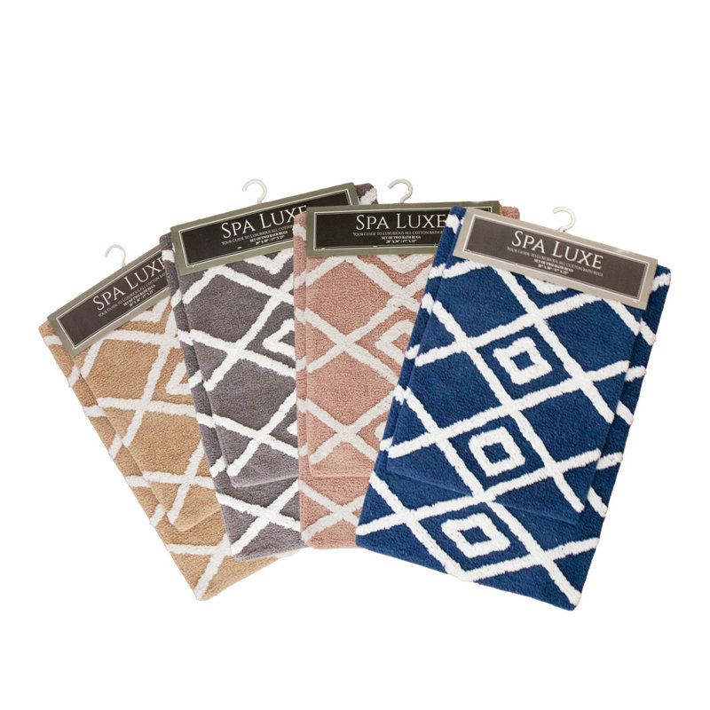Jalien Cotton Bath Rug, Semolina