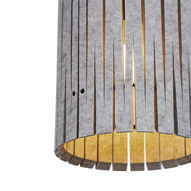 Suspension Kerflights P2 feutre gris , Gris