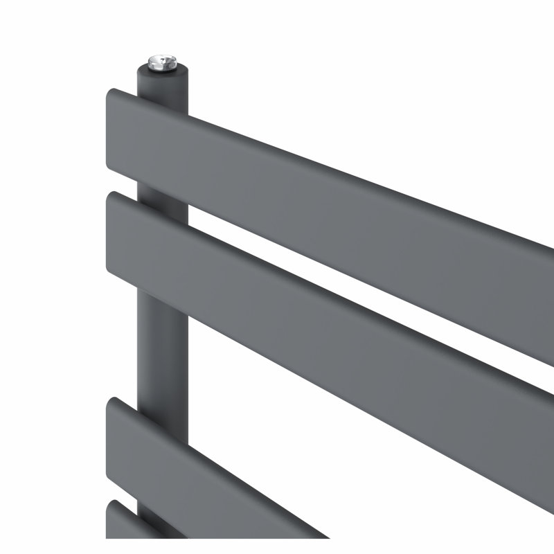 Flat Panel Towel Rail Heated Towel Rails, Anthracite, 80cm H x 45cm W x 6.2cm D
