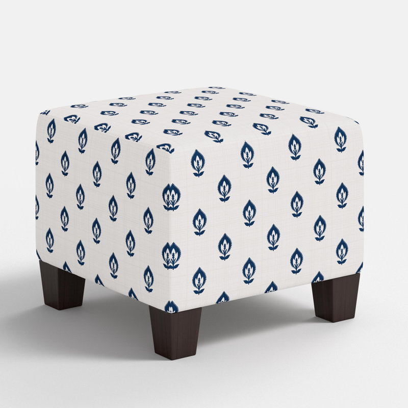 Repose-pieds Wright, Floral bleu marine Elizabeth