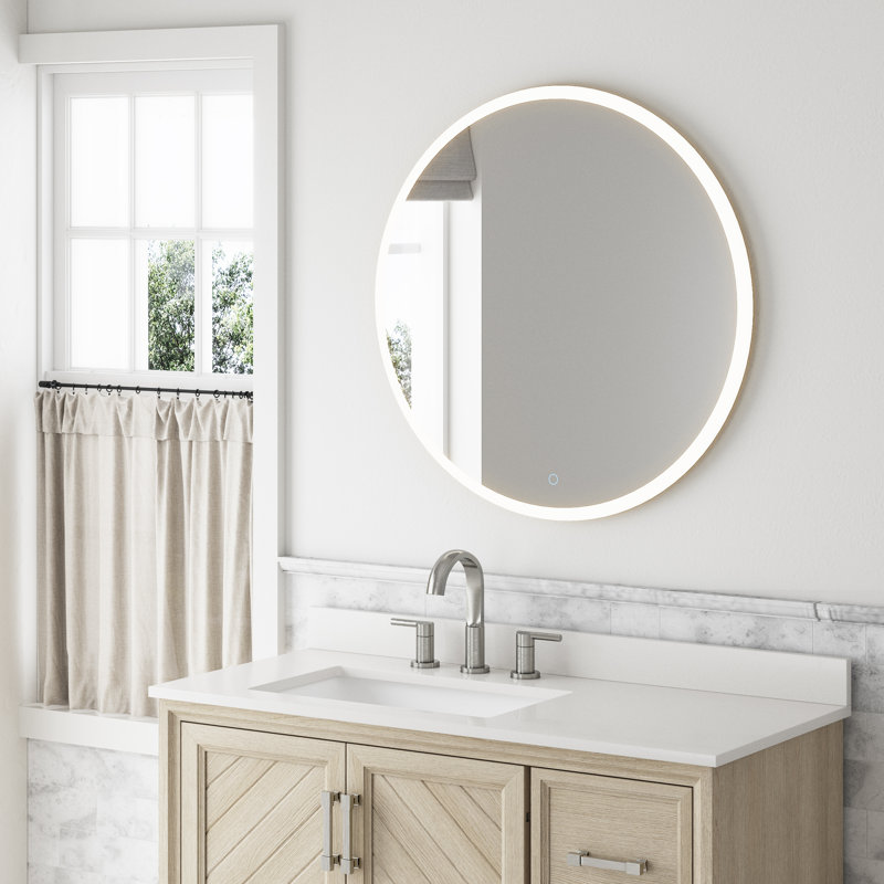  Round Framed LED Bathroom Mirror