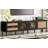 TV Stand with 3 Cabinets & 2 Drawers, Rattan-inspired Media Console Table for TVs up to 80''-1558735143