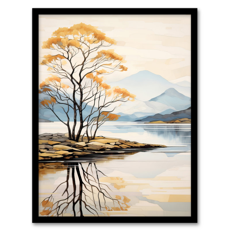 Loch Lomond Reflections Scotland Ben Lomond Calm - Single Picture Frame Print