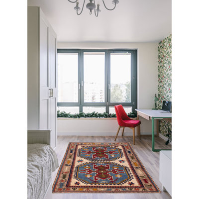 Oushak Sky Blue Rug 5'5" x 8'10"