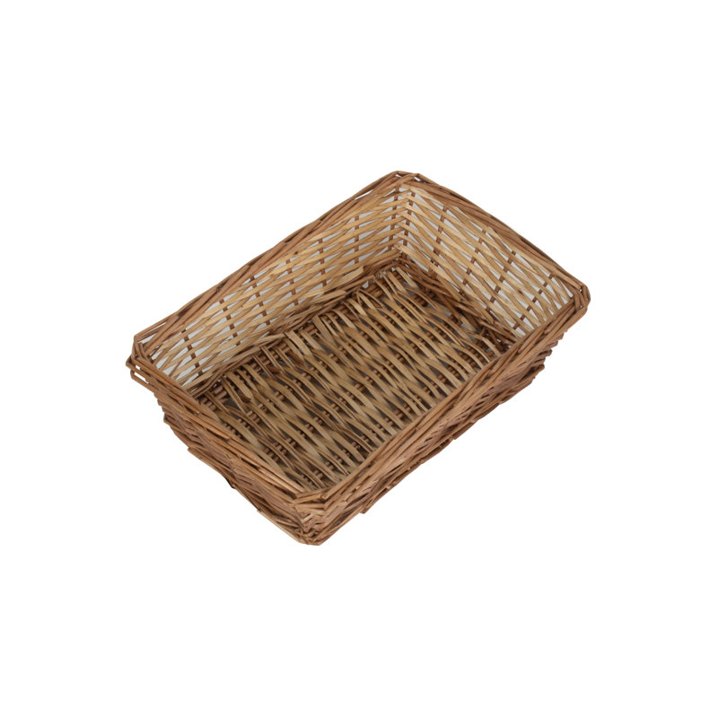 Faysville Wicker Tapered Storage Tray Basket