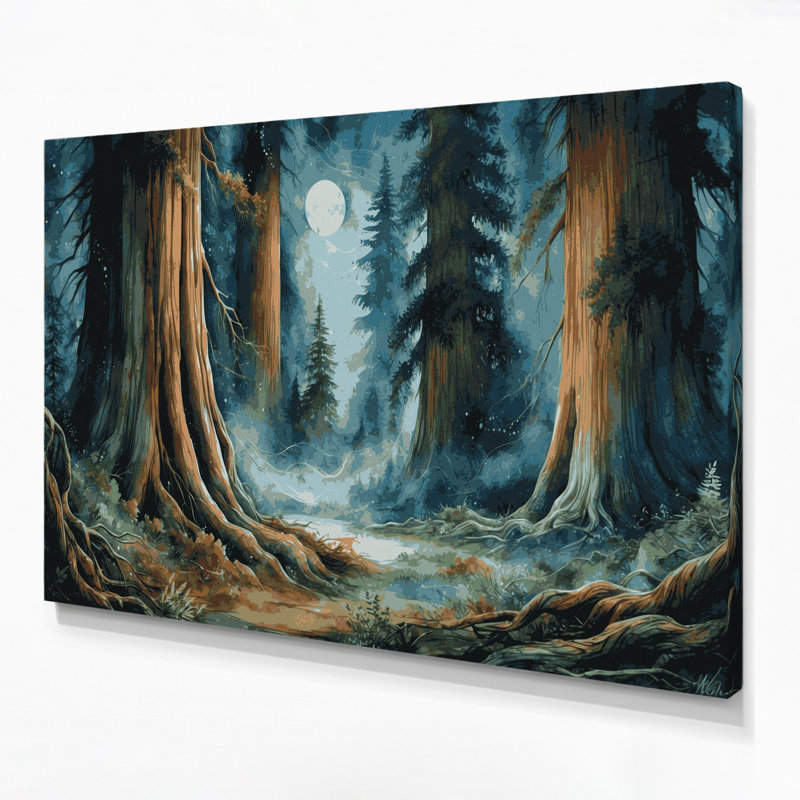 Art mural sur toile de l'Action de grâce, forêt et forêt, H 11 po x l 14 po