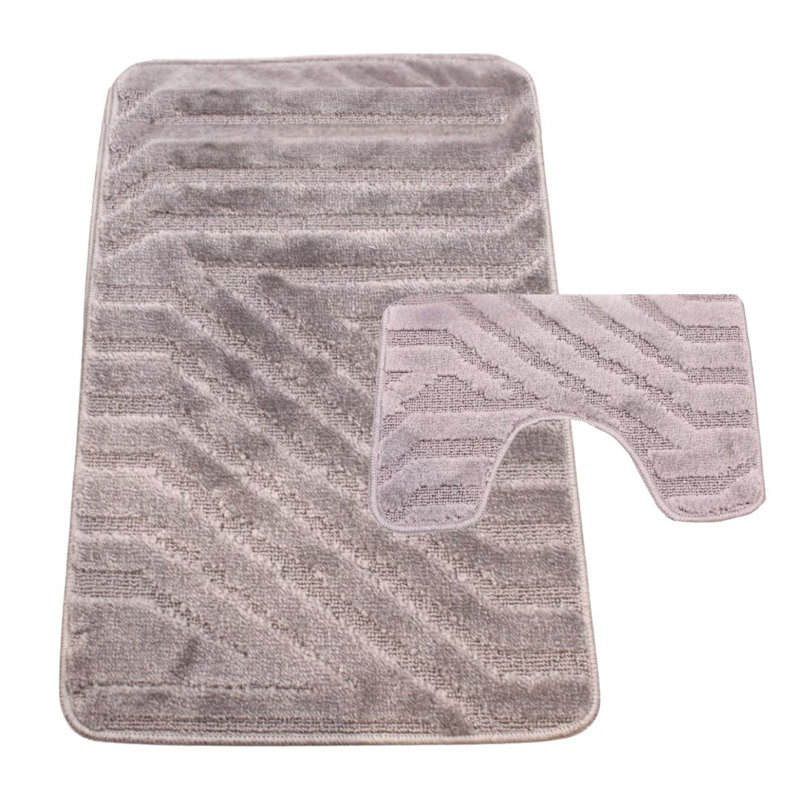 Polypropylene Plastic Bath Mat, Grey