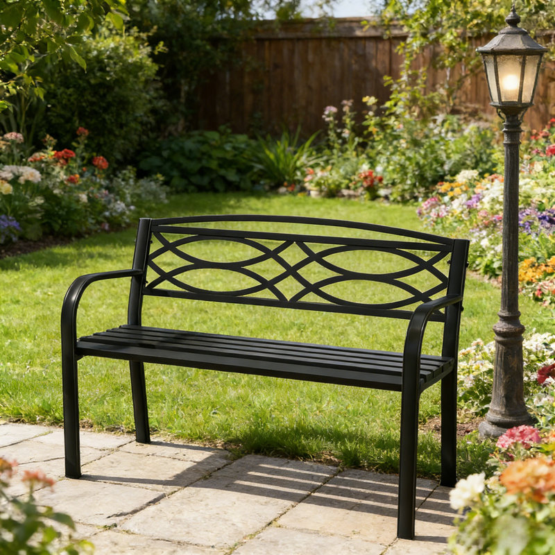 Metal Outdoor Bench