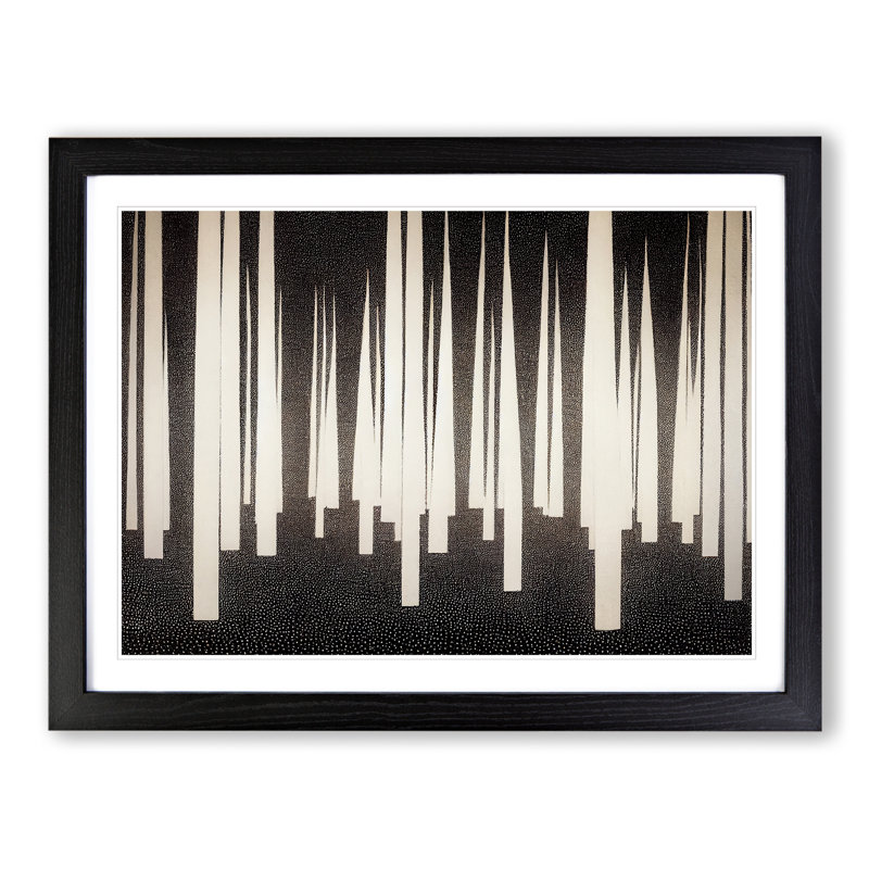 A Classic Forest Abstract - Framed Print, Black, 46cm H x 64cm W x 2cm D