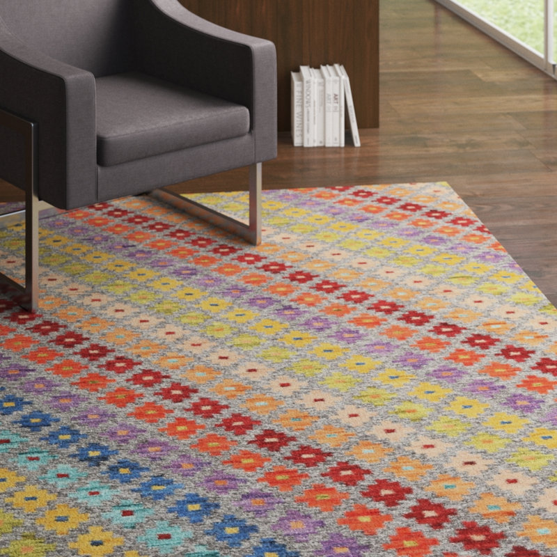 Performance Wool Geometric Indoor Rug