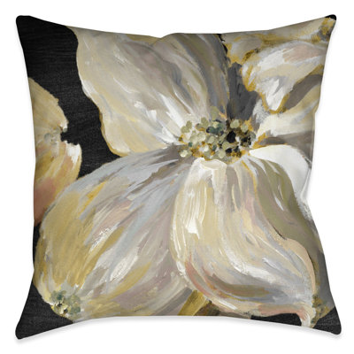 Chic Bloom Floral Throw Pillow
