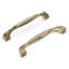 Poignée à poignée Twist Collection - 5-1 / 16 po Poignée d'armoire encastrée nickel doré - Quincaillerie transitionnelle pour tiroirs et armoires-21357170-116642467