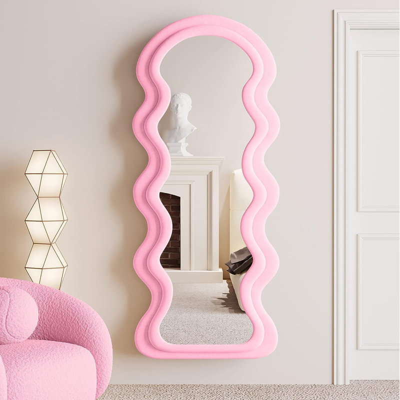 Amon Takengon Wavy Mirror, Pink