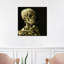 Head Of A Skeleton With A Burning Cigarette by Vincent Van Gogh - Painting on Canvas-945887121-972813263