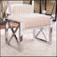 Repose-pieds en velours de coton Ellison