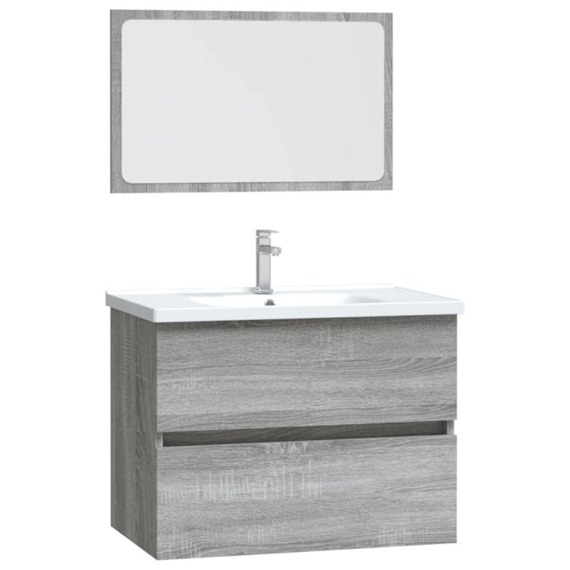 Adje Bathroom Cabinet, Grey Sonoma