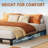 Metal Bed Frame, Heavy Duty Platform with 800 lbs Support, No Box Spring Needed, Easy Tool-Free Assembly, Noise-Free Design-1860289819