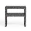 Table de chevet en nacre noire Derry